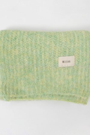 Soft Strawberry Pink Knitted Scarf for Autumn and Winter - Korean Style Cozy Accessory