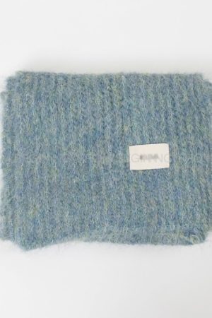 Soft Strawberry Pink Knitted Scarf for Autumn and Winter - Korean Style Cozy Accessory