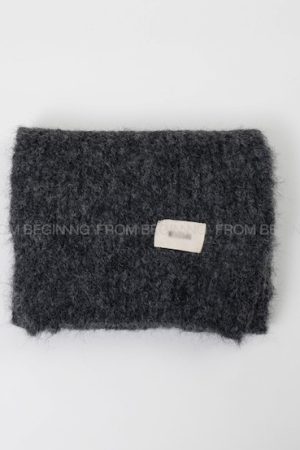 Soft Strawberry Pink Knitted Scarf for Autumn and Winter - Korean Style Cozy Accessory