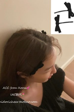Soft Velvet Matte Texture Handmade Ribbon Hair Clips - Korean Style, Y2K Inspired, Cute Accessories for Girls