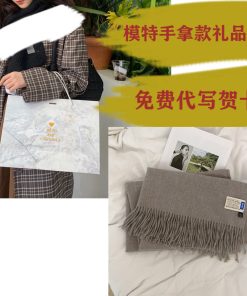 Solid Color Winter Scarf for Women - Two-in-One Imitation Cashmere Warm Shawl & Neck Warmer in Red and Blue - Versatile Fashion Accessory