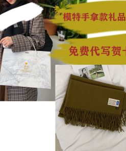 Solid Color Winter Scarf for Women - Two-in-One Imitation Cashmere Warm Shawl & Neck Warmer in Red and Blue - Versatile Fashion Accessory