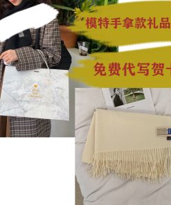 Solid Color Winter Scarf for Women - Two-in-One Imitation Cashmere Warm Shawl & Neck Warmer in Red and Blue - Versatile Fashion Accessory