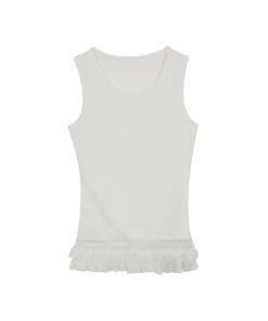 Solid White Sleeveless Tank Top for Women - Stylish 2025 Model for Effortless Weekend Looks
