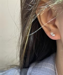 Sparkling Star Stud Earrings for Women, Light Luxury Pearl Design, 2025 High-End Fashion, Elegant Statement Jewelry