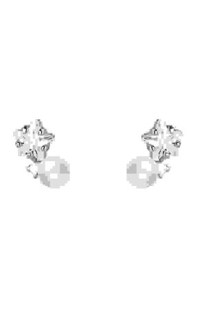 Sparkling Star Stud Earrings for Women, Light Luxury Pearl Design, 2025 High-End Fashion, Elegant Statement Jewelry