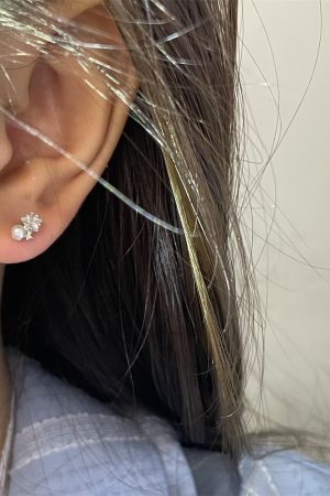 Sparkling Star Stud Earrings for Women, Light Luxury Pearl Design, 2025 High-End Fashion, Elegant Statement Jewelry