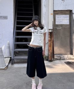 Spicy Girl Short Sleeve Slim Fit T-Shirt - Vintage American Style Summer Top - Trendy Casual Fashion for Y2K and 90s Inspired Looks