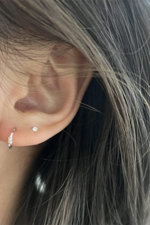 Spiral Hoop Earrings for Ear Piercings and Cartilage, Stylish High-End Design, Versatile 2025 Trend