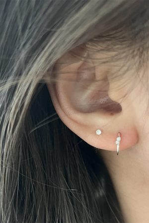 Spiral Hoop Earrings for Ear Piercings and Cartilage, Stylish High-End Design, Versatile 2025 Trend