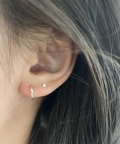 Spiral Hoop Earrings for Ear Piercings and Cartilage, Stylish High-End Design, Versatile 2025 Trend