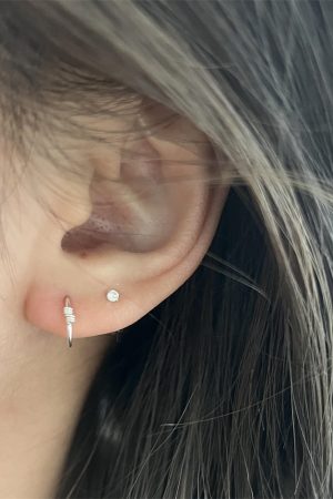 Spiral Hoop Earrings for Ear Piercings and Cartilage, Stylish High-End Design, Versatile 2025 Trend
