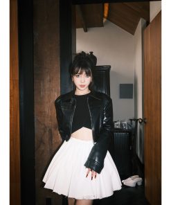 Split Hem Sweater - Stylish Slim Fit Long Sleeve Knit Top for Women - Trendy Short Version