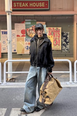 Spring Faux Two-Piece Short Jacket for Women, High-End American Design, Niche Couple Style, Trendy Layering Piece