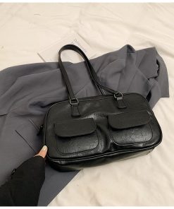 Spring Summer Retro Shoulder Bag, Versatile Handheld Boston Bag, French Underarm Bag for Women, Chic 2025 Fashion Accessory