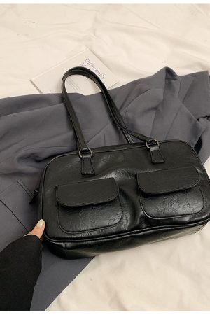 Spring Summer Retro Shoulder Bag, Versatile Handheld Boston Bag, French Underarm Bag for Women, Chic 2025 Fashion Accessory