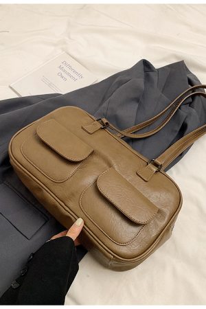 Spring Summer Retro Shoulder Bag, Versatile Handheld Boston Bag, French Underarm Bag for Women, Chic 2025 Fashion Accessory