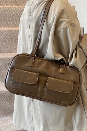 Spring Summer Retro Shoulder Bag, Versatile Handheld Boston Bag, French Underarm Bag for Women, Chic 2025 Fashion Accessory