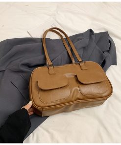 Spring Summer Retro Shoulder Bag, Versatile Handheld Boston Bag, French Underarm Bag for Women, Chic 2025 Fashion Accessory