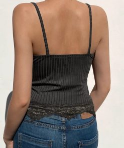 Stile Blair Waldorf, Clothe Styles - Lace Trim Cami Top