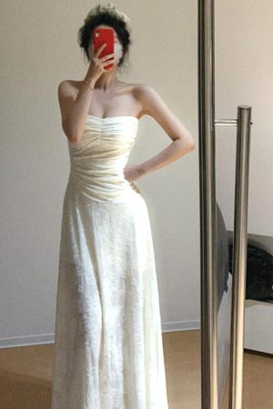 Strapless Pleated One-Shoulder Dress for Women - French Style, Waist-Cinching High-End Summer Fashion