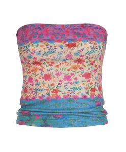 Street Style Dopamine Strapless Tank Top - Slim Fit Colorful Youthful Top for Versatile 90s and Y2K Fashion