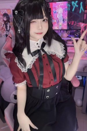 Street Style Outfits Casual, Swaggy Outfits - Kawaii Goth Collar Shirt