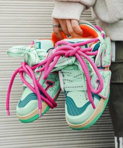 Street Wear With Skirt, Cute Soft Outfits Aesthetic - Neon Sneakers