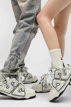 Street Wear With Skirt, Cute Soft Outfits Aesthetic - Neon Sneakers