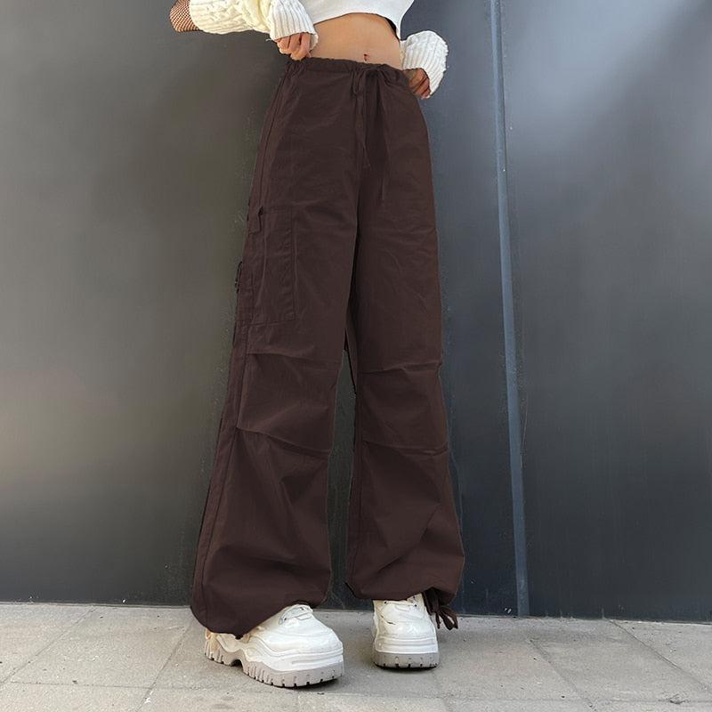 Streetstyle Outfit, 90'lar Stili - Fairy Grunge Drawstring Parachute Pants Streetstyle Outfit, 90'lar Stili - Fairy Grunge Drawstring Parachute Pants