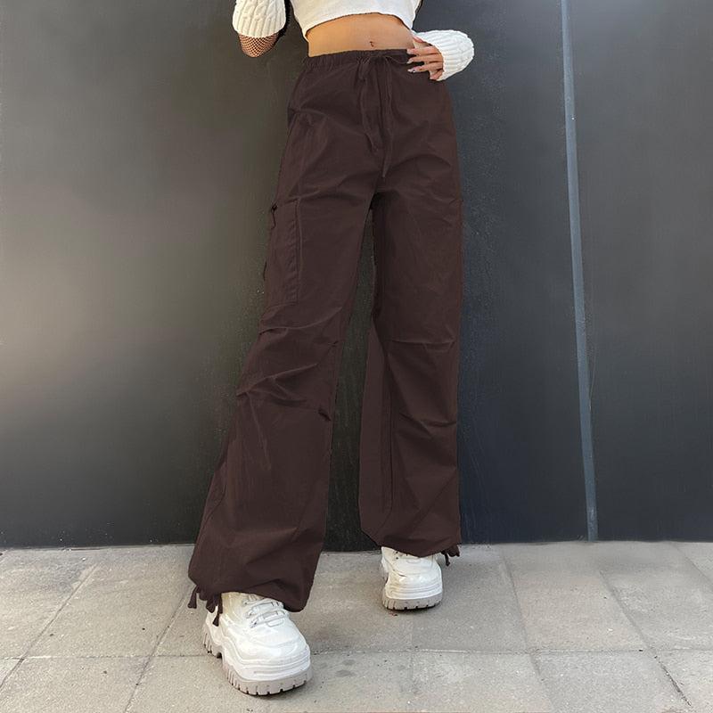 Streetstyle Outfit, 90'lar Stili - Fairy Grunge Drawstring Parachute Pants Streetstyle Outfit, 90'lar Stili - Fairy Grunge Drawstring Parachute Pants
