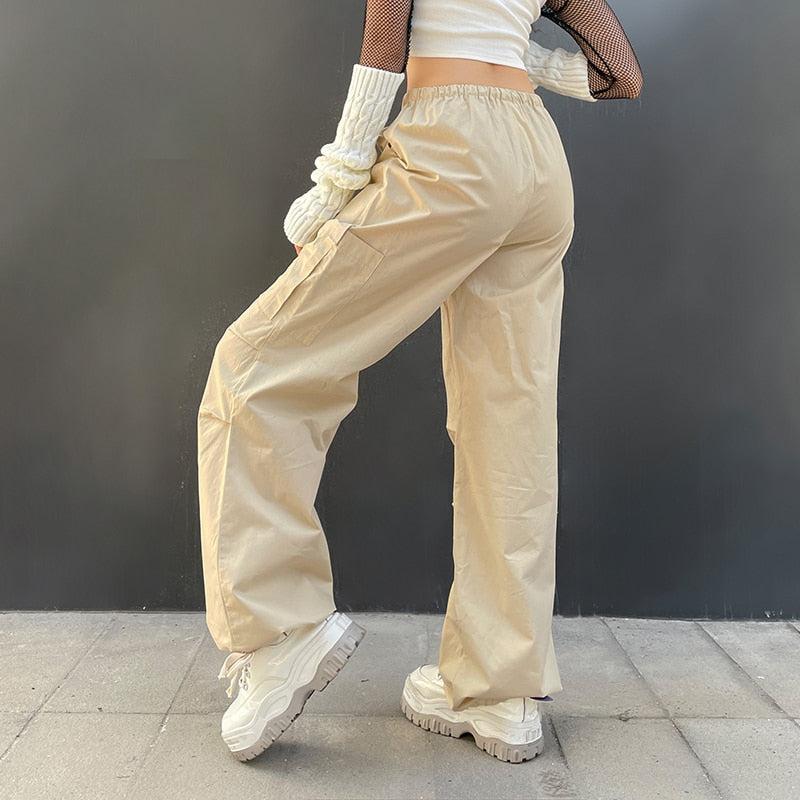 Streetstyle Outfit, 90'lar Stili - Fairy Grunge Drawstring Parachute Pants Streetstyle Outfit, 90'lar Stili - Fairy Grunge Drawstring Parachute Pants