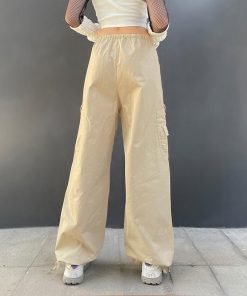 Streetstyle Outfit, 90'lar Stili - Fairy Grunge Drawstring Parachute Pants