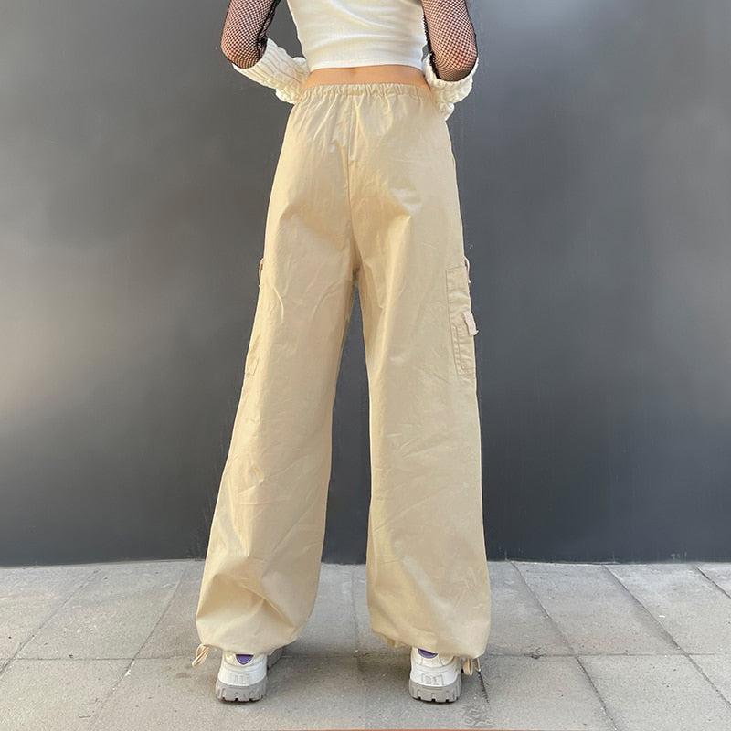 Streetstyle Outfit, 90'lar Stili - Fairy Grunge Drawstring Parachute Pants Streetstyle Outfit, 90'lar Stili - Fairy Grunge Drawstring Parachute Pants
