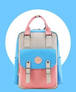 Streetwear Y2k Fashion Women, Y2k Retro Outfits - Multicolor Pastel School Backpack