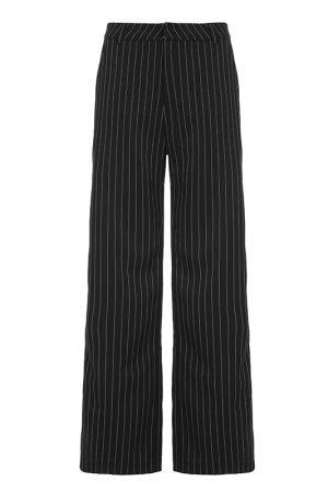 Striped Two-Piece Suit Set with Lapel Vest and Slim Fit Trousers - Stylish Commuter Outfit for Trendy 90s and Y2K Fashion