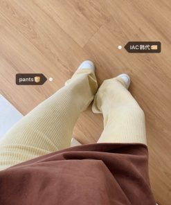 Stylish Bootcut Flared Pants in Soft Corduroy - Trendy Korean Style for Effortless 90s-Inspired Fashion