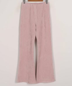 Stylish Bootcut Flared Pants in Soft Corduroy - Trendy Korean Style for Effortless 90s-Inspired Fashion