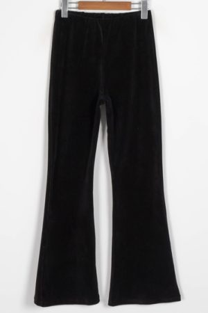 Stylish Bootcut Flared Pants in Soft Corduroy - Trendy Korean Style for Effortless 90s-Inspired Fashion