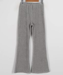 Stylish Bootcut Flared Pants in Soft Corduroy - Trendy Korean Style for Effortless 90s-Inspired Fashion