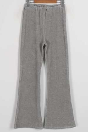 Stylish Bootcut Flared Pants in Soft Corduroy - Trendy Korean Style for Effortless 90s-Inspired Fashion