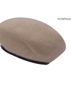 Stylish Korean Wool Painter's Hat - Trendy High-Quality Fashion Accessory for 90s and Y2K Inspired Looks