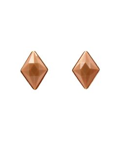 Stylish Retro Metal Edge Acrylic Diamond Geometric Earrings – S925 Silver Needle Pendant Accessories