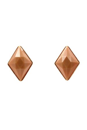Stylish Retro Metal Edge Acrylic Diamond Geometric Earrings â€“ S925 Silver Needle Pendant Accessories