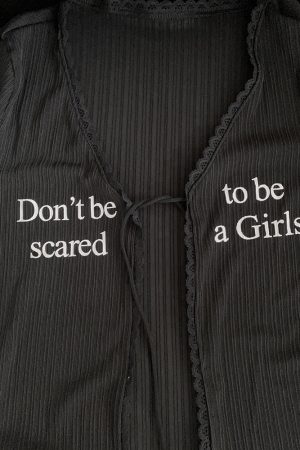 Stylish Slim-Fit V-Neck Long Sleeve T-Shirt with Letter Print - Sweet and Spicy Jacket for Girls, Y2K Inspired Fashion
