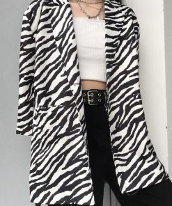 Stylish Winter Outfits, Autumn Capsule Wardrobe 2027 - Zebra Print Long Blazer