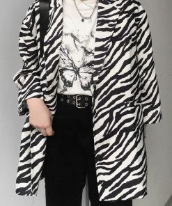 Stylish Winter Outfits, Autumn Capsule Wardrobe 2027 - Zebra Print Long Blazer