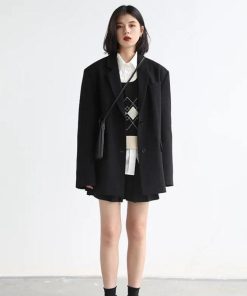 Sugar Free Outfits, Cat Inspired Outfits - Office Style Wide Shoulder Classy Blazer