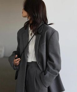 Sugar Free Outfits, Cat Inspired Outfits - Office Style Wide Shoulder Classy Blazer