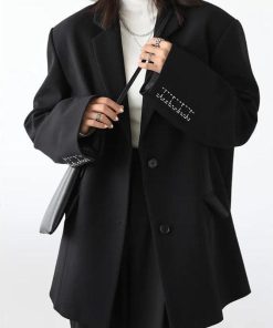 Sugar Free Outfits, Cat Inspired Outfits - Office Style Wide Shoulder Classy Blazer